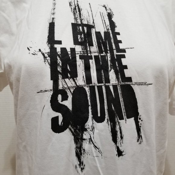 U2 shirt Medium Let Me In The Sound lyric graphic band merch Get On Your Boots - Picture 5 of 10